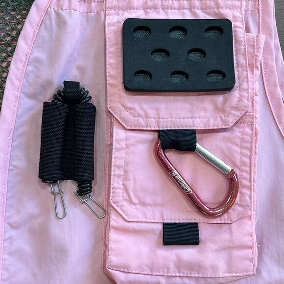 Sportsman’s Warehouse Outfitter Tactical Fishing Cargo Vest Pink Mesh XL Nylon - Picture 4 of 7